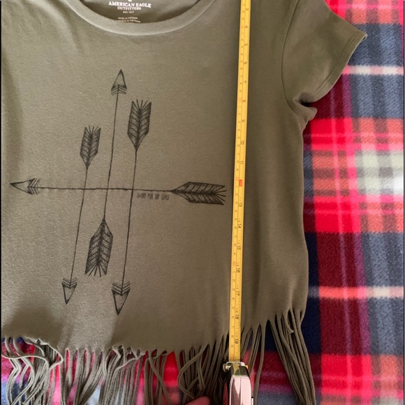 Crop Fringed Tee - Picture 6 of 7